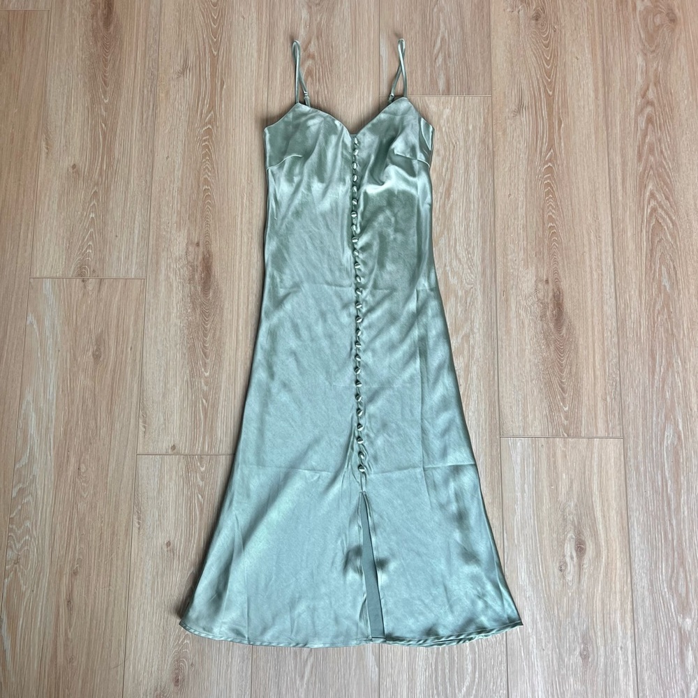 Green Slip Dress